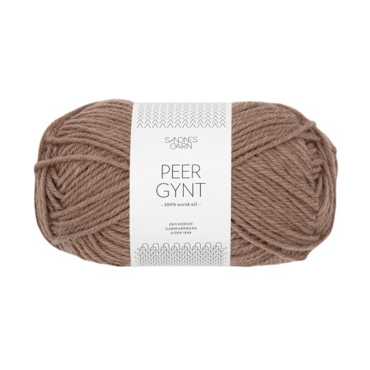 Sandnes Peer Gynt 50g lys brunmelert 2572