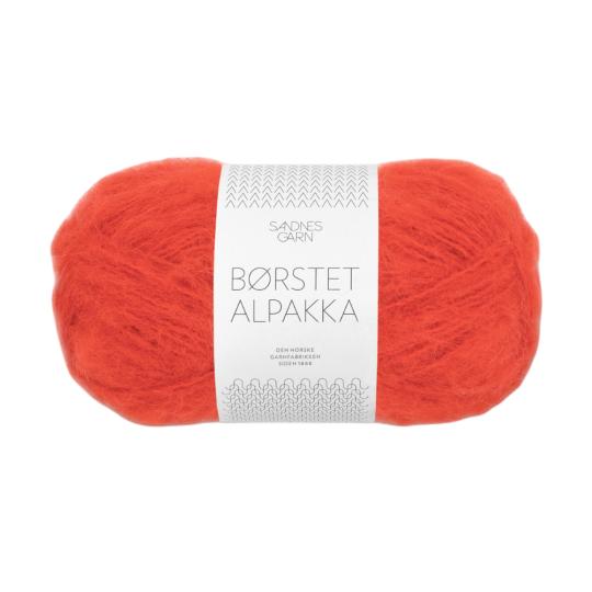 Sandnes Borstet Alpakka 50g spicy orange 3819