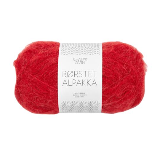 Sandnes Borstet Alpakka 50g equestrian red 4227