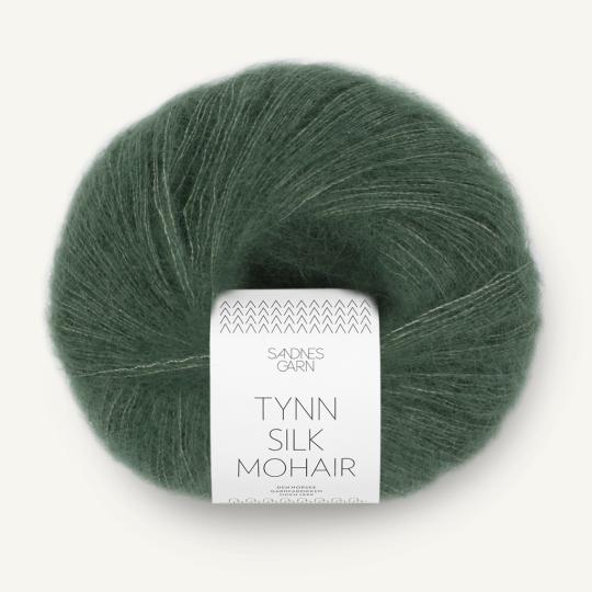 Sandnes Tynn Silk Mohair 25g 8581 dyp skoggrønn