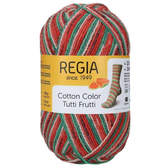 Regia 4fädig Cotton Color 100g Tutti Frutti Wassermelone 2421