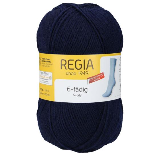 Regia 6fädig Uni 150g marine 0324