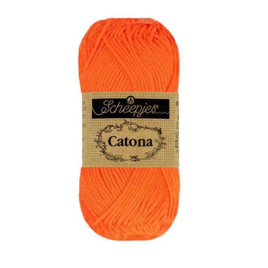 Scheepjes Catona 50g 603 Neon Orange - neue Farbe