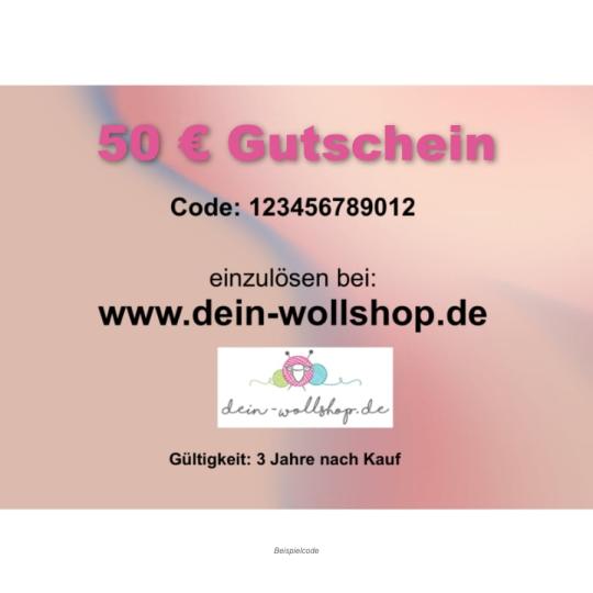 Geschenk-Gutschein 50 Euro 